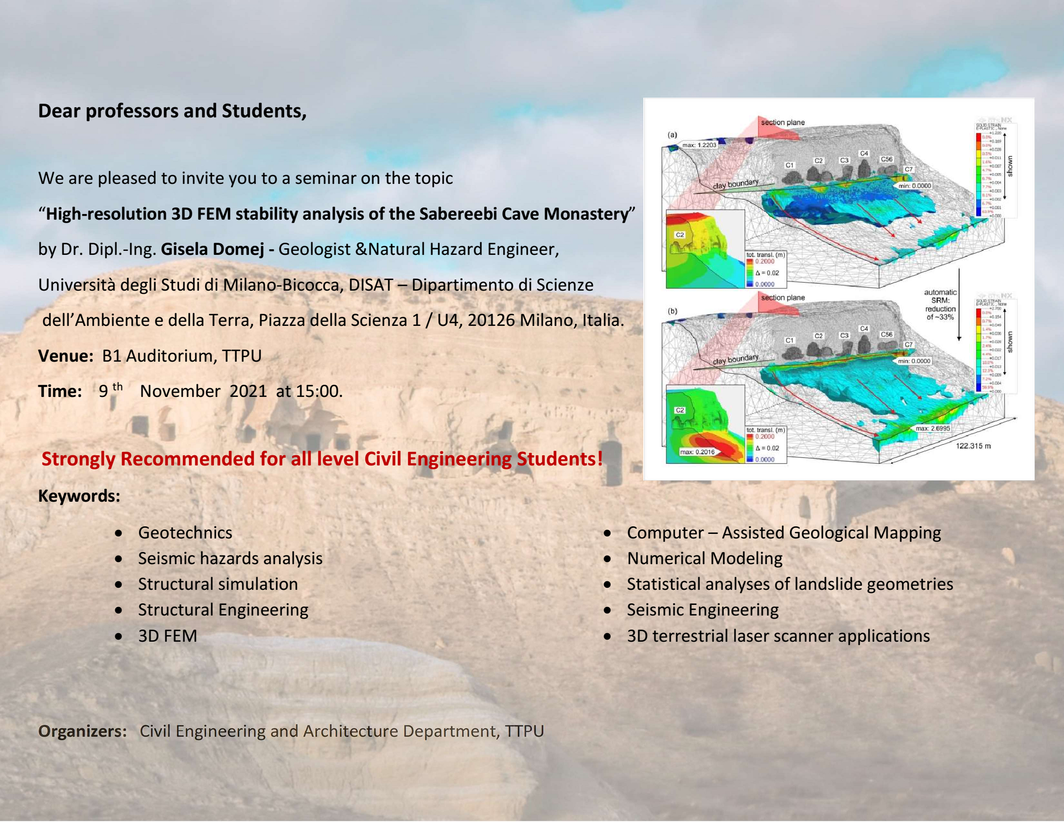 You are currently viewing High-resolution 3D FEM stability analysis of the Sabereebi Cave Monastery