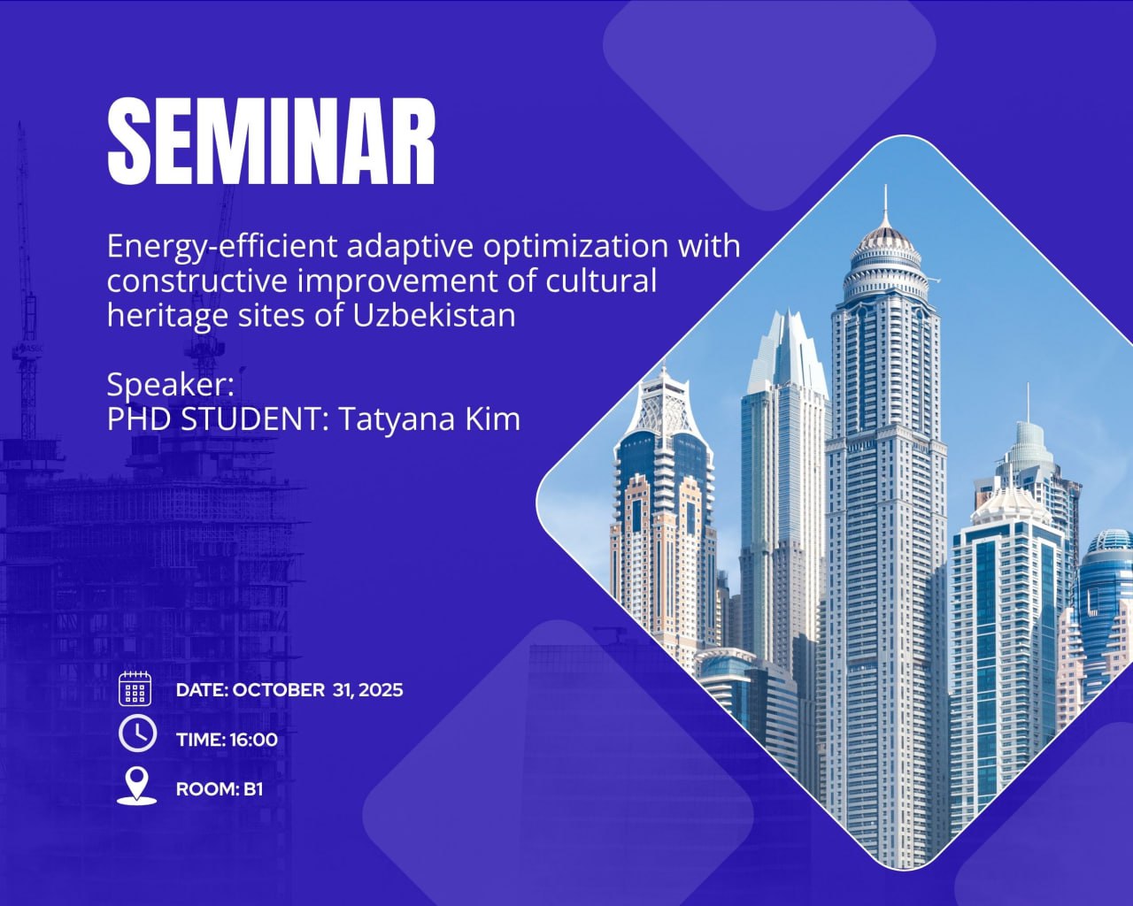 You are currently viewing Scientific Seminar on Adaptive Optimization of Energy-efficient Systems