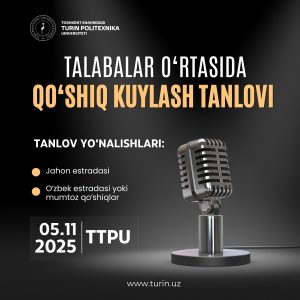 Read more about the article TALABALAR O‘RTASIDA QO‘SHIQ KUYLASH TANLOVI